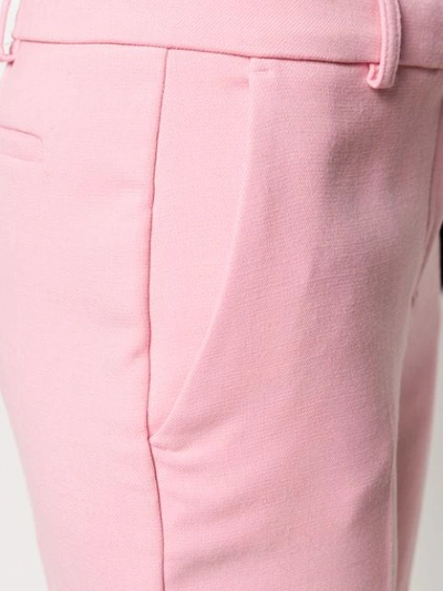 Shop Pinko Slim Fit Trousers In Pink