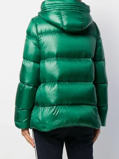 Shop Moncler Seritte Padded Jacket In Green