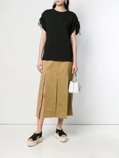 Shop 3.1 Phillip Lim / フィリップ リム Multi Slit Sateen Maxi Skirt In Green