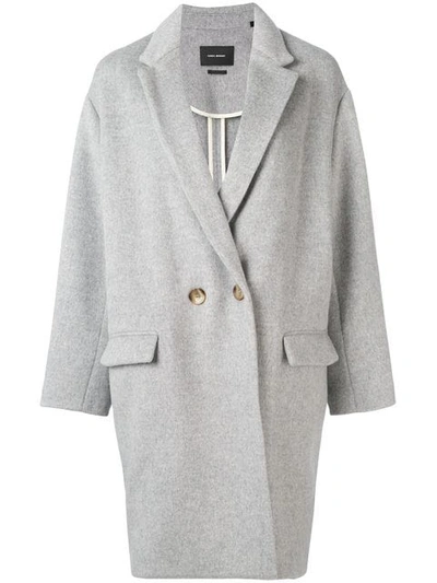 Shop Isabel Marant Étoile Oversized Coat In Grey