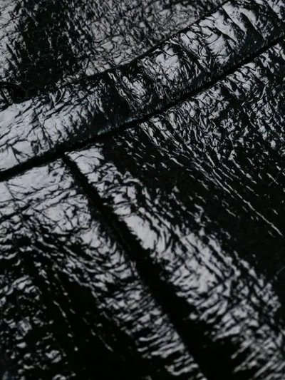 Shop N°21 Crinkled-effect Pencil Skirt In Black