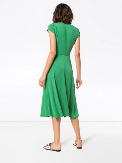 Shop Reformation Becca Wrap Midi Dress - Green