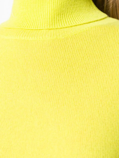 Shop Aragona Turtleneck Jumper In Yellow