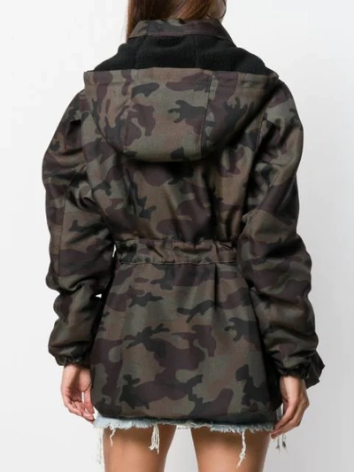 Shop Miu Miu Camouflage Print Jacket In F0334 Mimentico