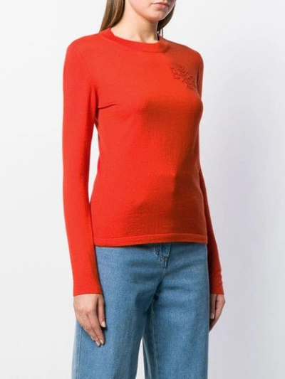 Shop Barrie Slim-fit Jumper In Orange