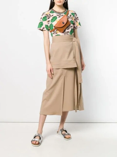 Shop 3.1 Phillip Lim / フィリップ リム Wool Patchwork Skirt In Neutrals