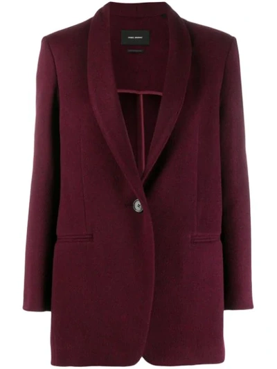 Shop Isabel Marant Classic Tailored Blazer In Red