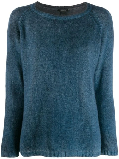Shop Avant Toi Cashmere Knit Jumper In Blue