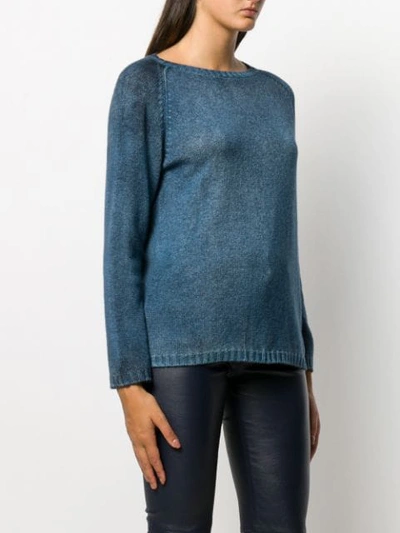 Shop Avant Toi Cashmere Knit Jumper In Blue