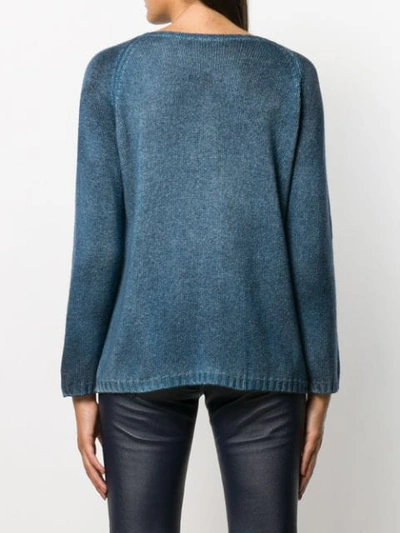 Shop Avant Toi Cashmere Knit Jumper In Blue