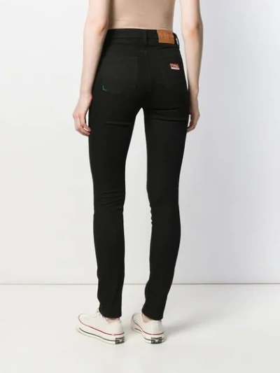 Shop Kenzo High-waist Skinny Jeans In Black
