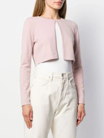 Shop Antonino Valenti Cropped Bolero In Pink