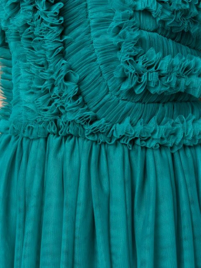 Shop P.a.r.o.s.h . Ruffled Flared Dress - Green