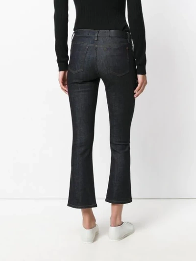 Shop Victoria Victoria Beckham Flared Cropped Jeans In Blue