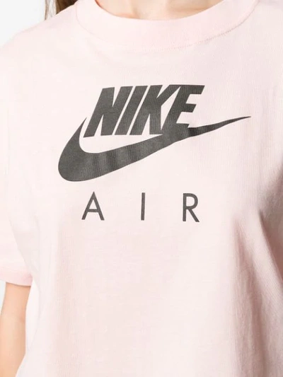 Shop Nike Logo Print T-shirt In Pink