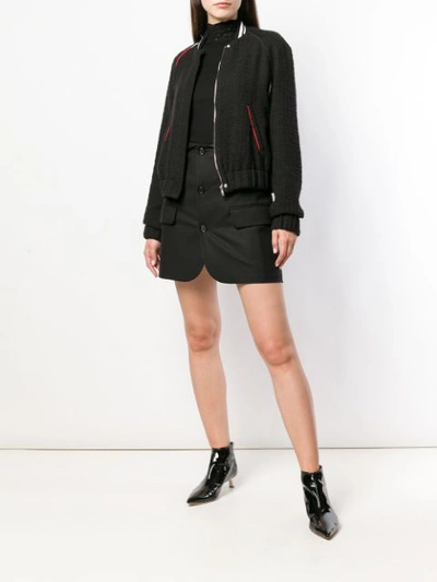 Shop Alexander Wang Lace Collar Jumper In Black