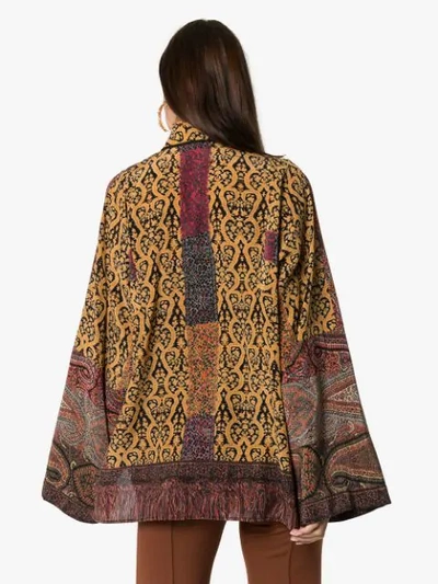 Shop Etro Paisley Print Silk Blouse In 150 Multicolor