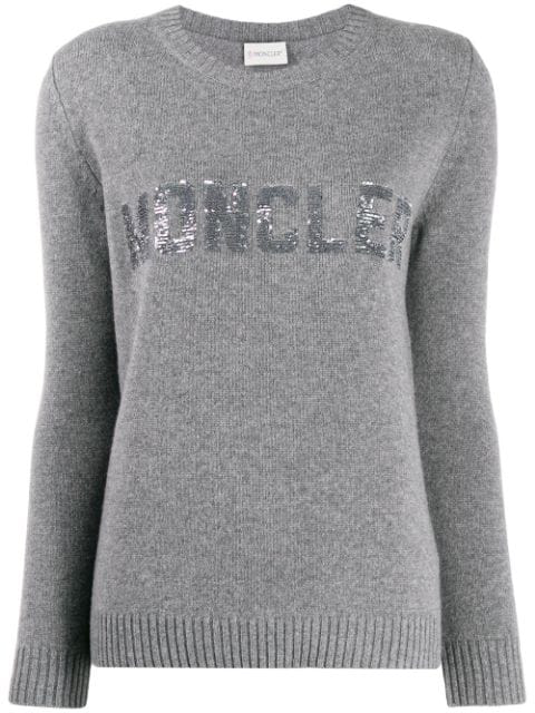 moncler logo jumper