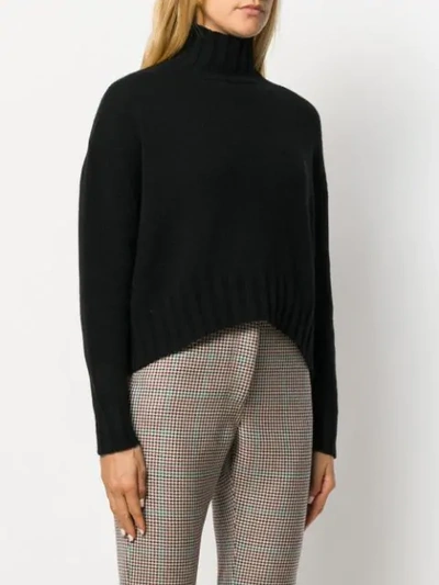 Shop Aragona Turtleneck Jumper In Black