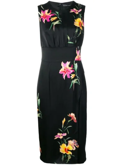 Shop Etro Black Floral Dress