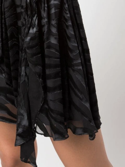 Shop Alice And Olivia Tiger Print Wrap Dress In Black