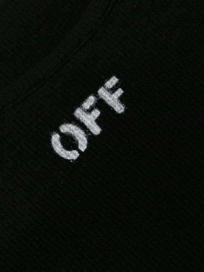 Shop Off-white Logo Print Tank Top In Black