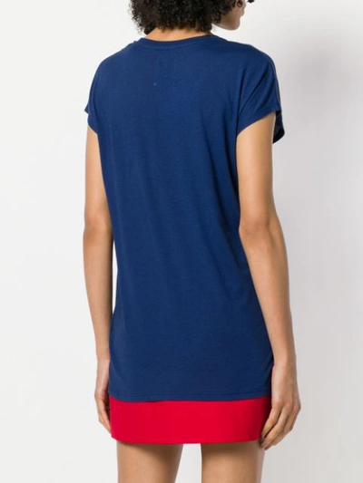 Shop Zoe Karssen You First Print T-shirt In Blue