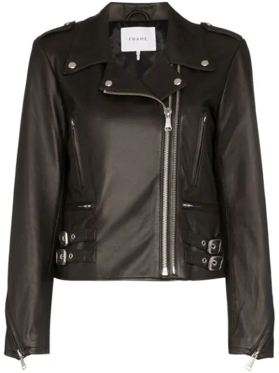Shop Frame Classic Biker Jacket In Black