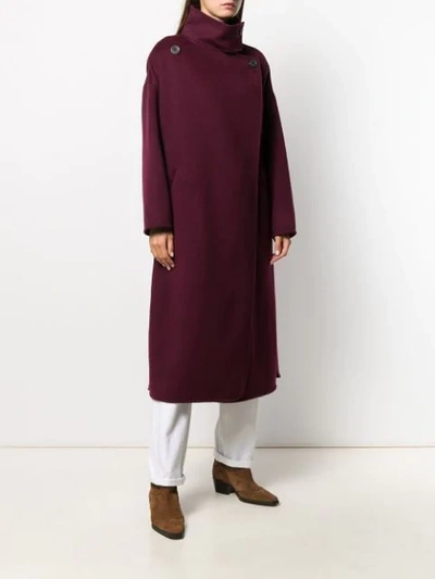 ISABEL MARANT OVERSIZED MIDI COAT - 红色