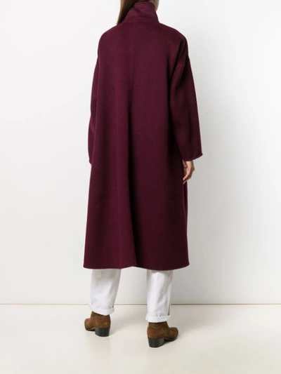 ISABEL MARANT OVERSIZED MIDI COAT - 红色