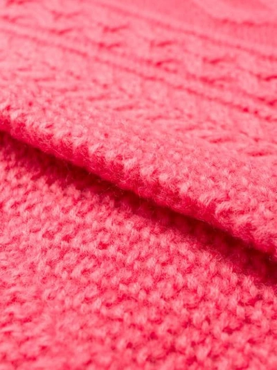 Shop Isabel Marant Étoile Pullover Mit Zopfmuster In Pink
