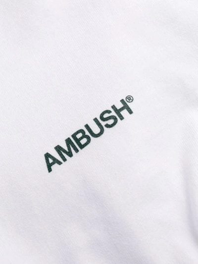 AMBUSH LOGO印花T恤 - 白色
