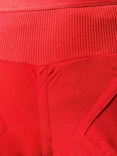 Shop Rick Owens Flared Trousers In 133 Cardinal Red