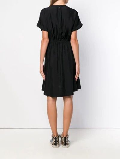 Shop Kenzo Short-sleeve Flared Dress In Black