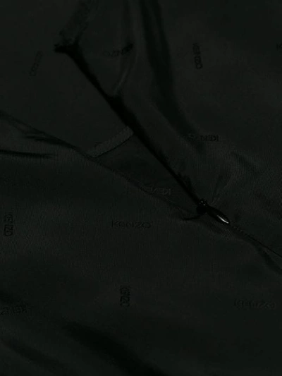 Shop Kenzo Short-sleeve Flared Dress In Black