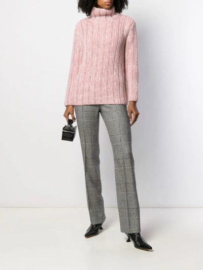 Shop Ermanno Scervino Crystal Embellished Jumper In Pink