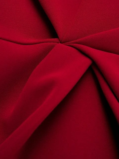Shop P.a.r.o.s.h Twist Detail Midi Dress In Red