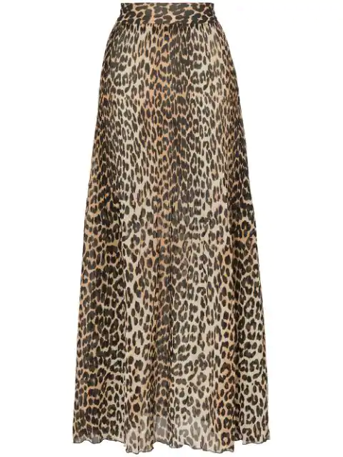 leopard print skirt maxi