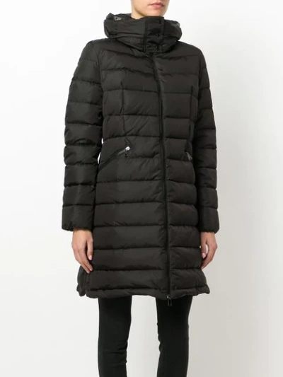 Shop Moncler Flammette Padded Coat In Black