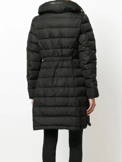 Shop Moncler Flammette Padded Coat In Black