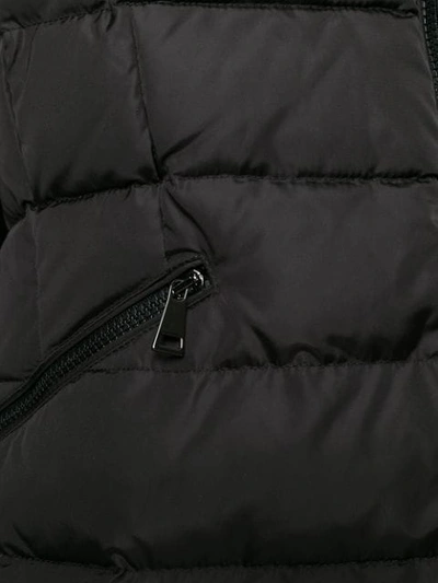 Shop Moncler Flammette Padded Coat In Black