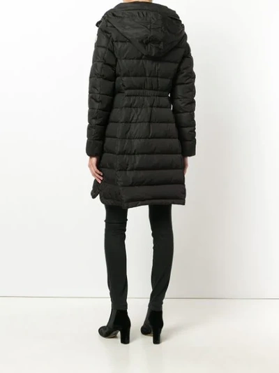 Shop Moncler Flammette Padded Coat In Black