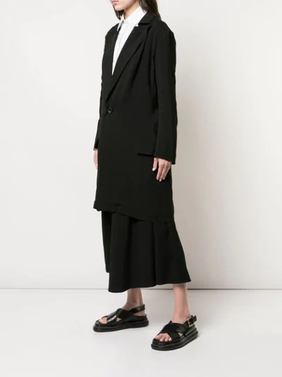 Shop Yohji Yamamoto Single Breasted Jacket In Black