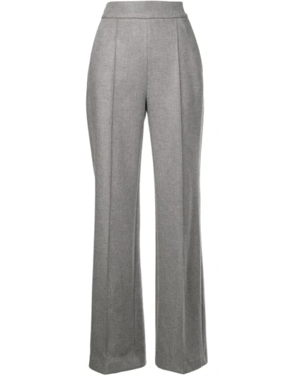 Shop Dice Kayek Long High-waisted Trousers - Grey