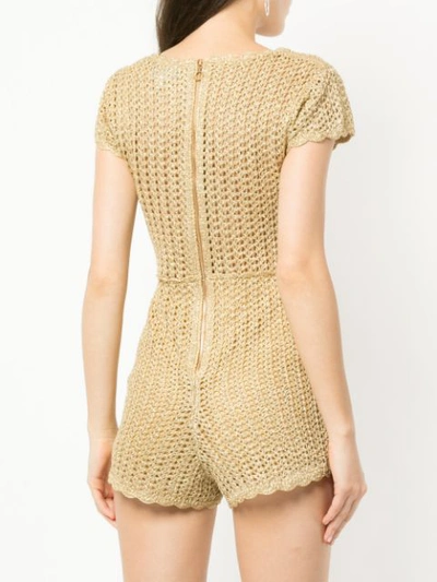 Shop Alice Mccall Hot Like Fire Playsuit In Metallic
