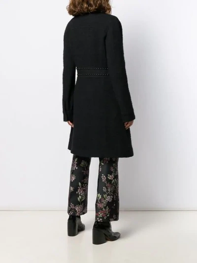 Shop Giambattista Valli Stud-embellished Coat In Black