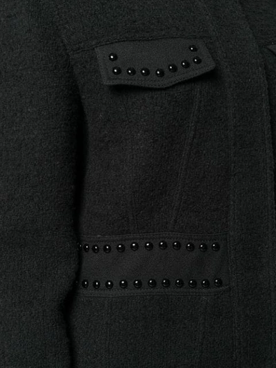 Shop Giambattista Valli Stud-embellished Coat In Black