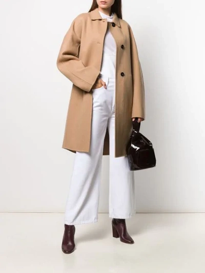 Shop Jil Sander Lloyd Single-breasted Coat In Neutrals