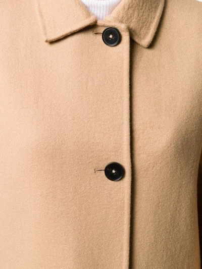 JIL SANDER LLOYD SINGLE-BREASTED COAT - 大地色