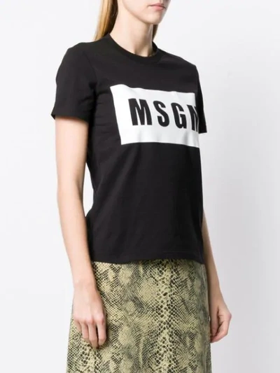 MSGM LOGO T-SHIRT - 黑色